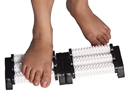 Acupressure Foot Massage Tool Wonder Roller of Three Roll Pyramidal Massager-Code 105-फुट मसाजर-Self Massager-Easy to Use-Activate Acupressure Points
