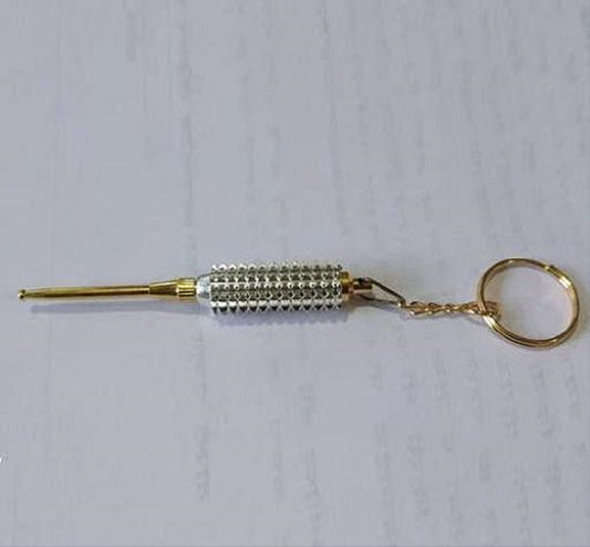 Sujok Key Chain Jimmy Metal Spring Point-Code 340-सुजोक की चेन-Acupressure-Self Massager-Easy to Use-Massager-Activate Acupressure Points