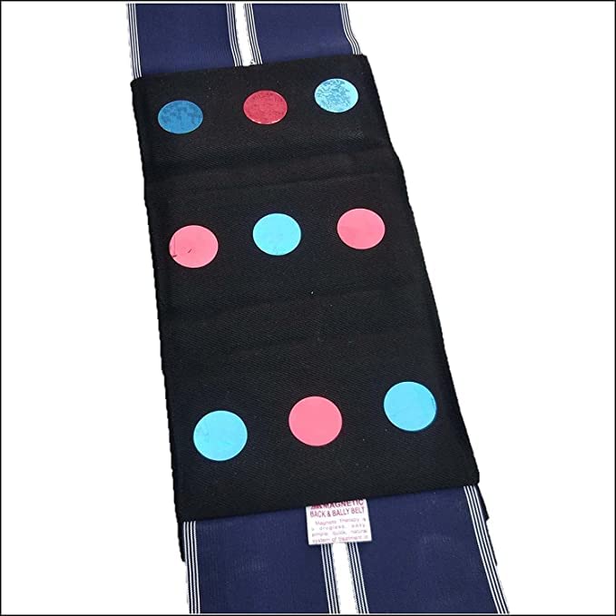 Acupressure Magnet Belt for Back & Belly 9 Magnets in Jeans-Code 514-चुंबकीय बेल्ट-Self Massager-Easy to Use-Activate Acupressure Points
