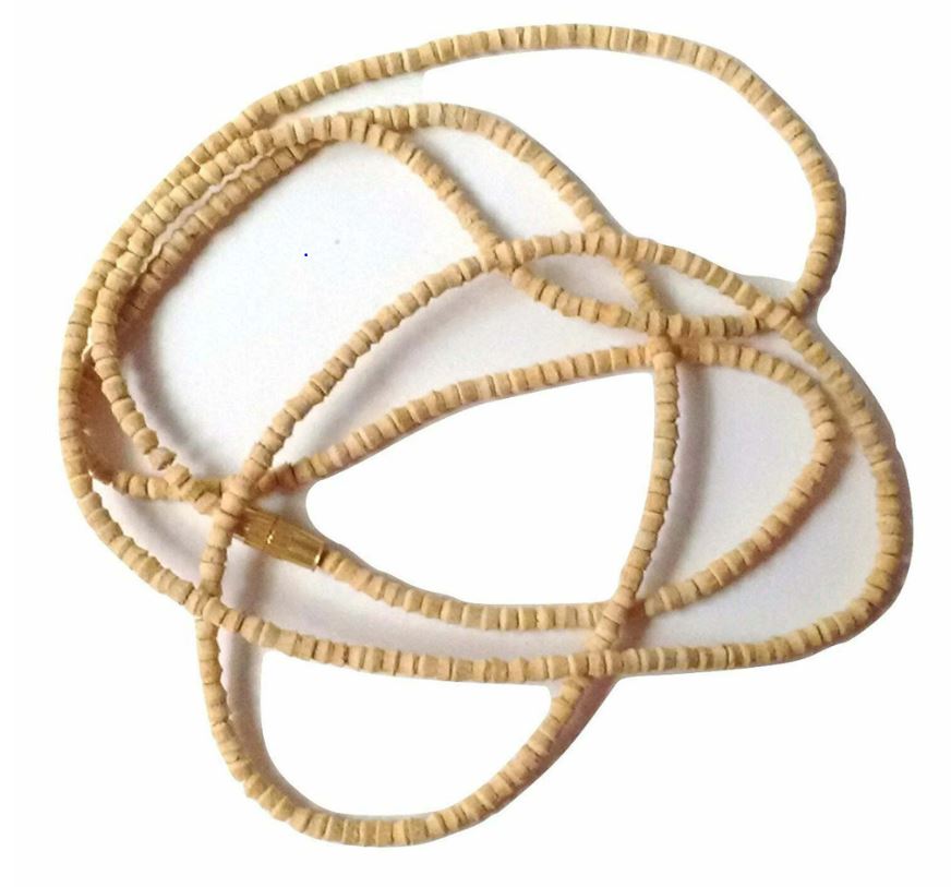Tulsi 108 Perle Kanthi Mala-Basilico Santo Japa mala-Mala di perle piccole rotonde -Tulsi Kanti Mala-Mala Jap Spirituale