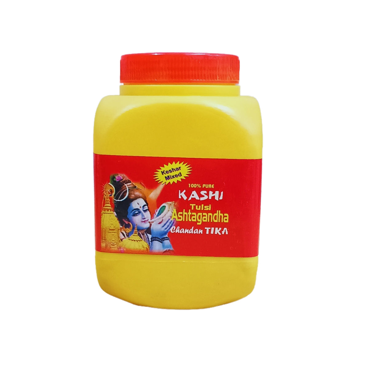 Kashi Tulsi Ashtagandha Chandan Tika Powder for Home and Mandir Pure and Natural (500 Gram) Religious and Spiritual Product