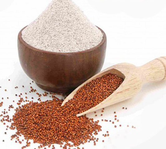 Ragi Seed Powder-Finger Millet-रागी पाउडर-Eleusine Coracana-Raagi Seed Powder-Mandwa-Madua-Nutrients & Fiber