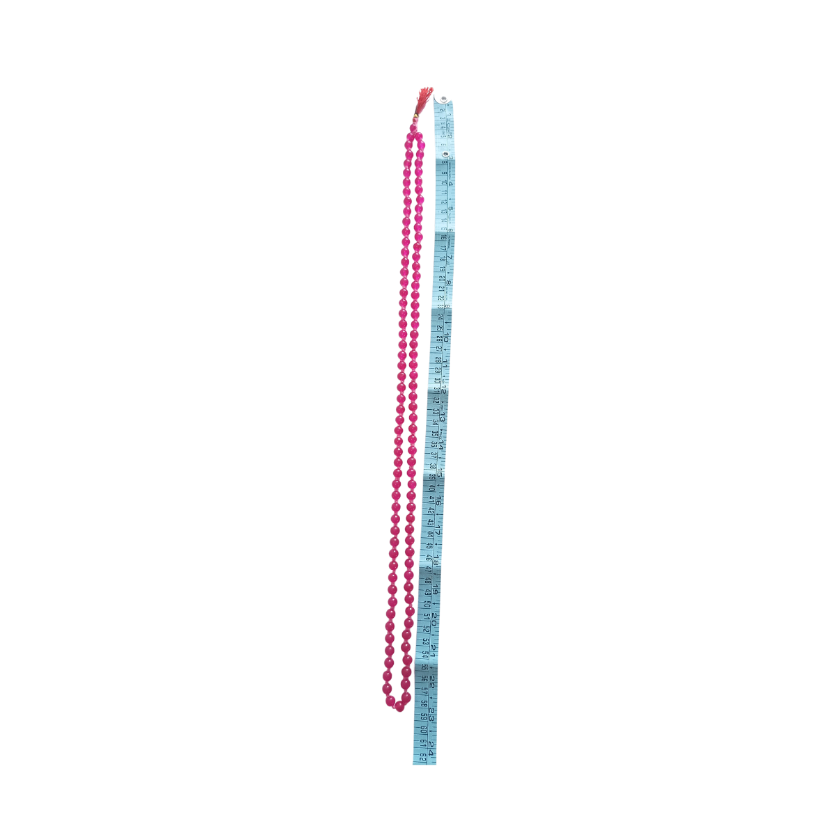 Mala Hakik Rose - Perles de prière en pierre précieuse Hakik - Mala en pierre rose - Japa Mala Hakik pour le calme et l'ancrage (Longueur - 53 CM, Perles - 108) - Produit religieux et spirituel
