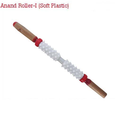 Acupressure Anand Roller-I Soft Pointed Plastic in Strong Wooden Handle-Code 031-आनंद रोलर-I-Self Massager-Easy to Use-Activate Acupressure Points