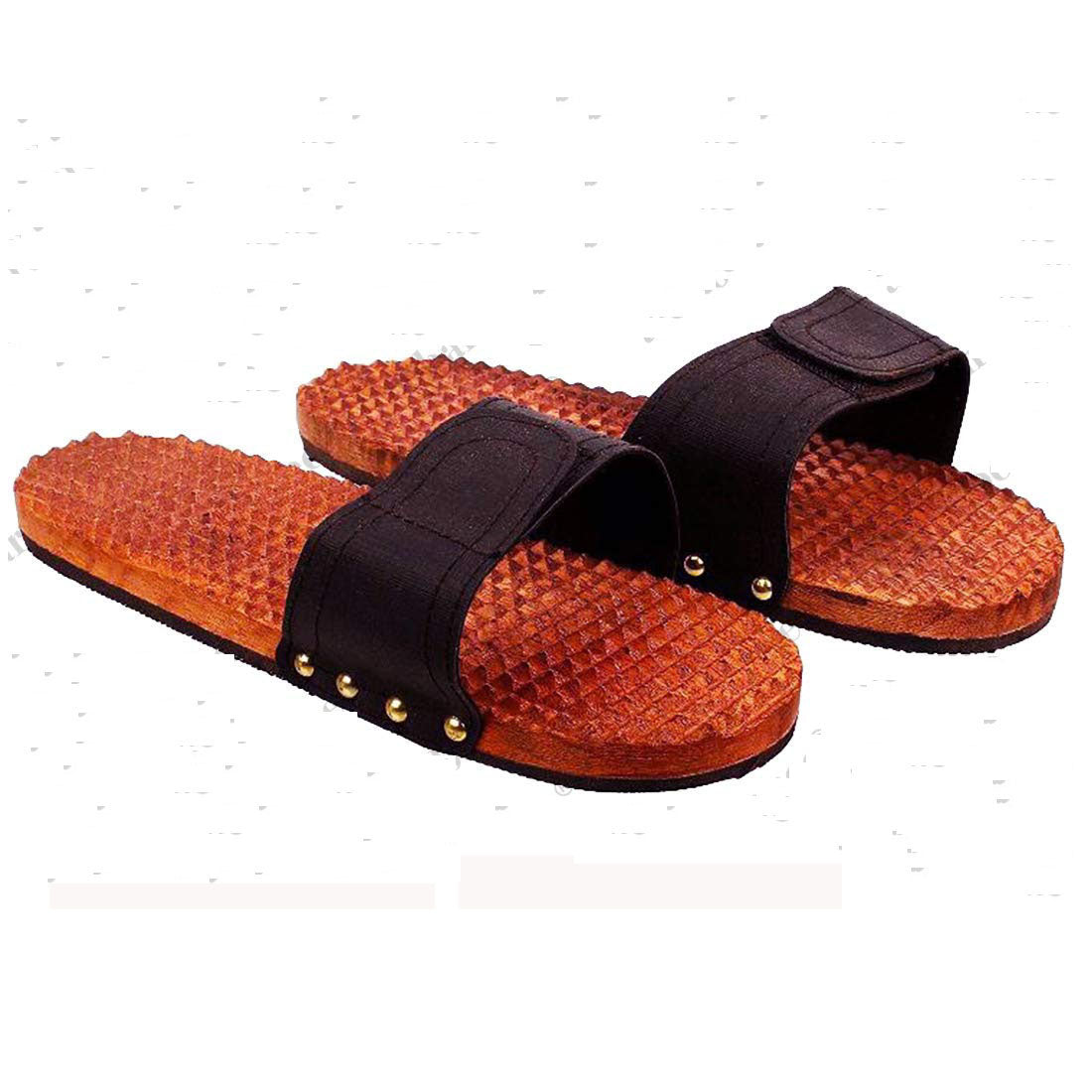 Acupressure Khadau Wooden Best-Modern Khadau-Freesize-Code 102-एक्यूप्रेशर खड़ाऊ-Self Massager-Easy to Use-Activate Acupressure Points