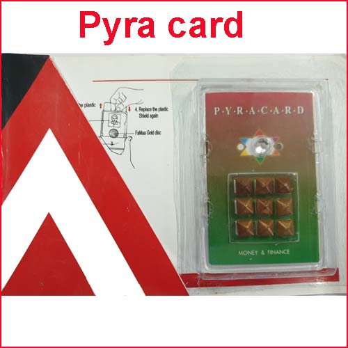Acupressure Pyramid Card Wealth and Prosperity-Code 750-पिरामिड कार्ड-Self Massager-Easy to Use-Activate Acupressure Points