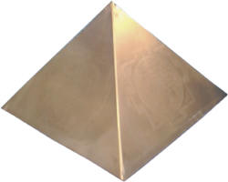 Acupressure Copper Pyramid-Top Plain 4.5 Inches Vastu Pyramid Yantra for Home and Office for Positive Energy-Code 758