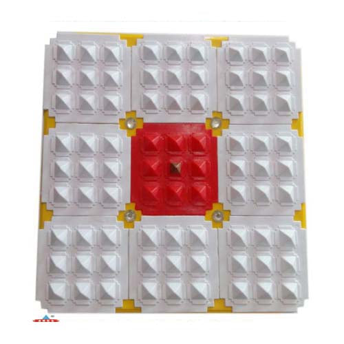Acupressure Pyramid Vastu Sleep Yantra Attractive Bagua Square Plate for Vastu-Code 760