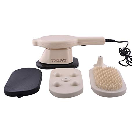 Thrive Powerful Massager 717 With 3 Attachment-थ्राइव पावरफुल मसाजर-Code 916-Self Massager-Easy to Use-Massager-Activate Acupressure Points