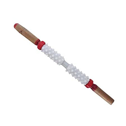 Acupressure Anand Roller-I Soft Pointed Plastic in Strong Wooden Handle-Code 031-आनंद रोलर-I-Self Massager-Easy to Use-Activate Acupressure Points