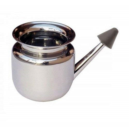 Jal Neti Lota Steel For Sinus-Code 1815-जल नेति लोटा-Acupressure-Easy to Use-Massager-Activate Acupressure Points