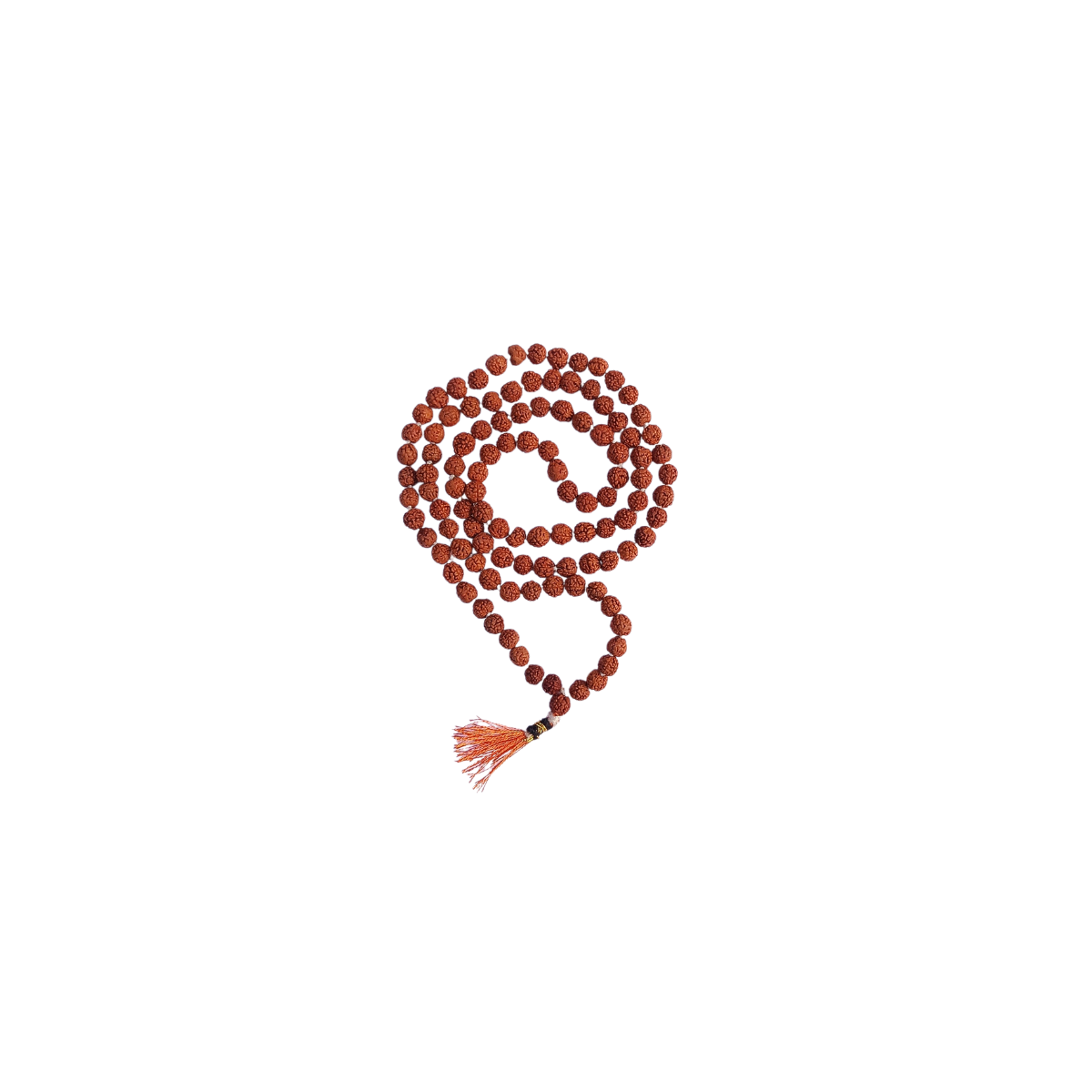 Rudraksha Mala 108 Beads-Divine Brown Rudraksha Mala-Japa Mala-Jaap Mala For Meditation And Yoga(No. 0)