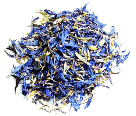 Blue Corn Flower Whole Dried Petals | Natural Blue Cornflower | Edible Flower for Tea, Candle Making, Decoration  & Crafts