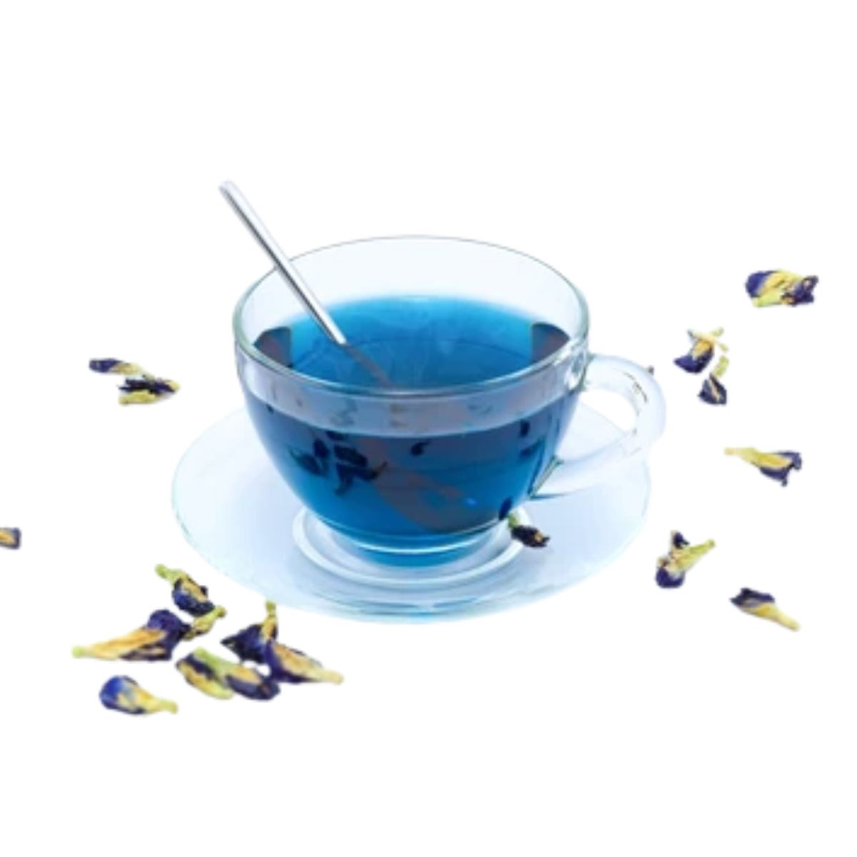 Blue Pea Flower Tea | Butterfly Pea Dried Flowers | Natural Blue Herbal Tea for Skin Glow, Relaxation & Antioxidants | Caffeine-Free - 20 Gram