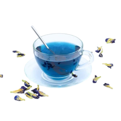 Blue Pea Flower Tea | Butterfly Pea Dried Flowers | Natural Blue Herbal Tea for Skin Glow, Relaxation & Antioxidants | Caffeine-Free - 20 Gram