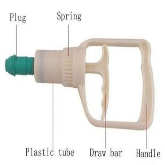 Vaccum Cupping Gun Section Pump-Code CGSP-वैक्यूम कपिंग गन-Acupressure-Easy to Use-Massager-Activate Acupressure Points