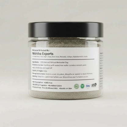 Calcium Bentonite Clay Powder | Natural Clay for Face Masks, Body Packs & DIY Skin Care - 150 Gram