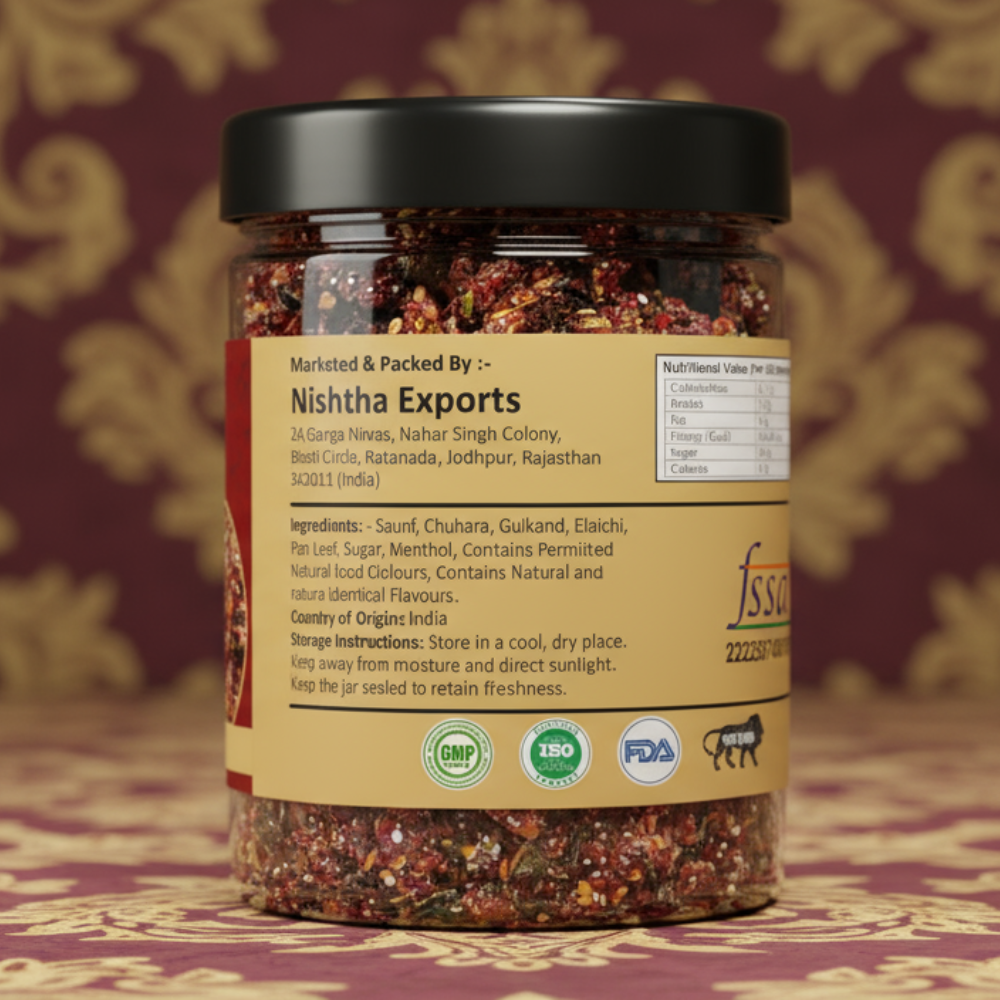 Calcutta Meetha Paan Mukhwas -Instant Paan-Meetha Pan-Mukhwas Natural Fresh Mouth Freshner-Refreshment in Every Bite-Tasty & Delicious Mukhwas (200 Gram)