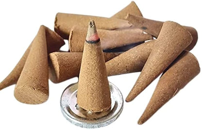 Mahavir Dhoop Cone-महावीर धूप बत्ती-Dry Dhoop Cones for Pooja Natural Ingredients and Fragrance (Pack of 6)