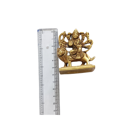 Durga Mata Brass (Pital) Murti - Durga Devi Statue - Goddess Durga Mata Murti - Sherawali Mata Idol - Pital Murti (Brass) For Pooja, Decoration & Gifts