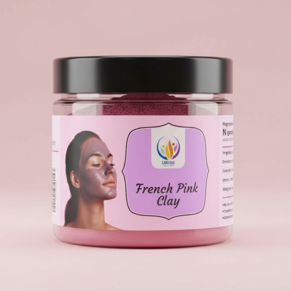 French Pink Clay Powder | Gentle Detox & Glow Face Mask | Ideal for Sensitive, Dry & Dull Skin | Natural Spa Beauty Clay - 150 Gram