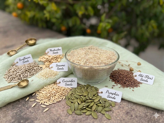 Careque 7 Seed Nutrition Powder | Energy Booster Powder | Plant-Based Seed Mix | No Added Sugar | Easy Daily Nutrition