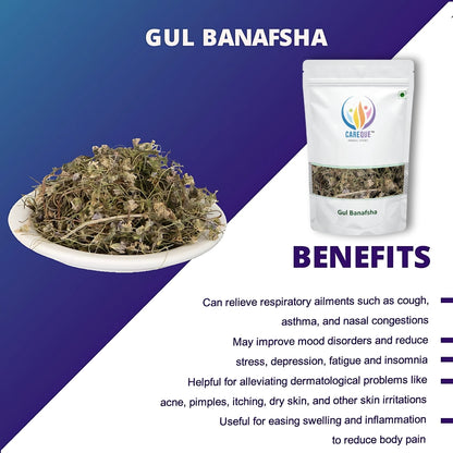 Gul Banafsha-Viola Odorata Dried-गुल बनफ्शा-Sweet Violet-Jadi Booti-Raw Herbs