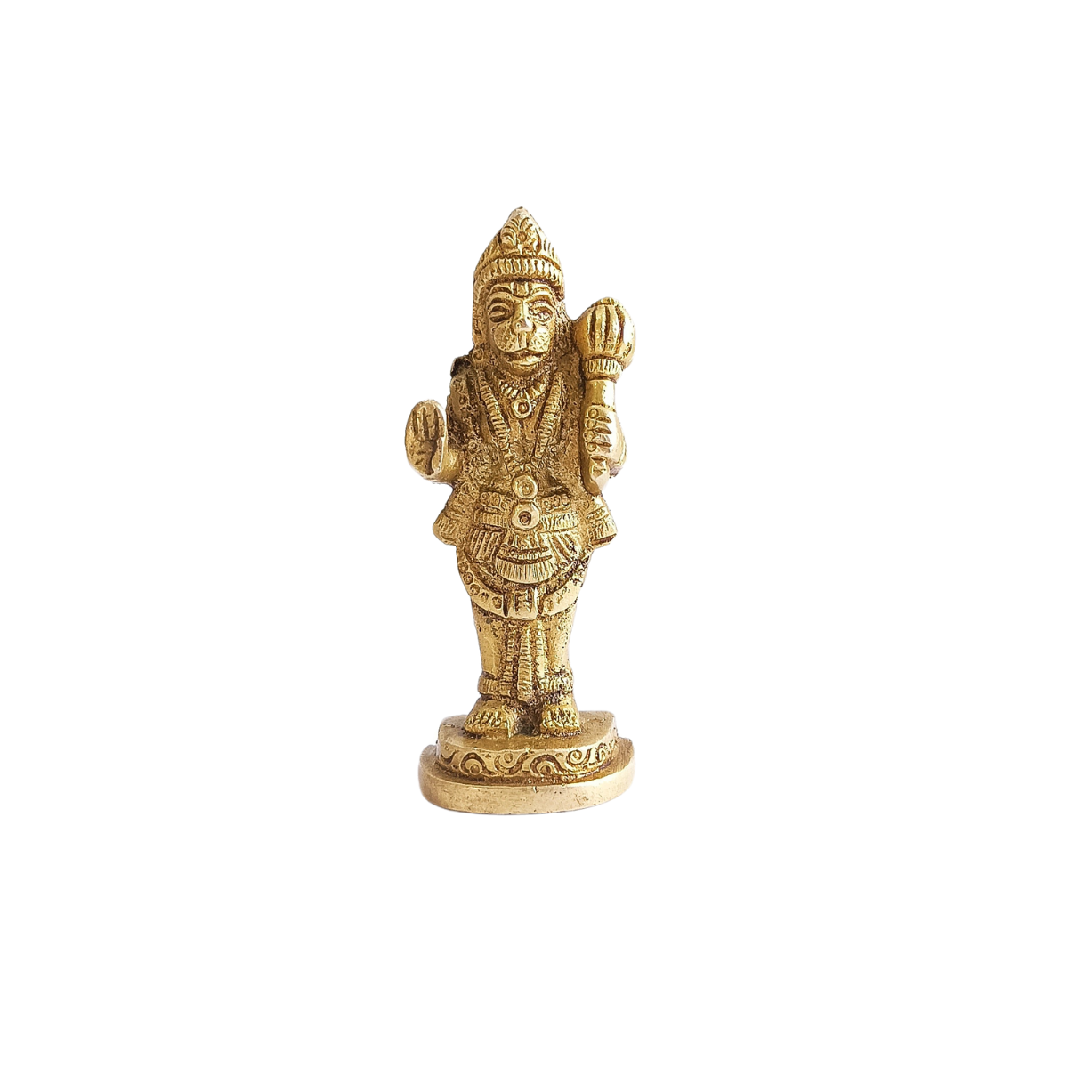 Lord Hanuman Brass (Pital) Murti - Pavanputra Idol – Maruti– Sankat Mochan - Bajrangbali Sculpture - Veera Hanuman Idol - Pital Murti (Brass) For Pooja, Decoration & Gifts