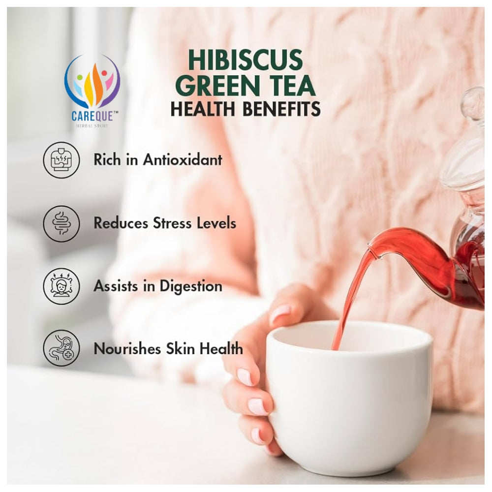 Hibiscus Green Tea-Roselle Green Tea-Gudhal Green Tea-A Refreshing & Nourishing Herbal Infusion