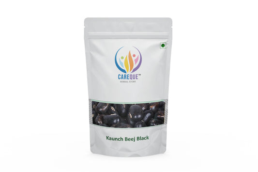 Kaunch Seeds Black-Kauch Beej Kala-Konch-कौंच बीज काला-Mucuna Pruriens Black-Raw Herbs-Jadi Booti