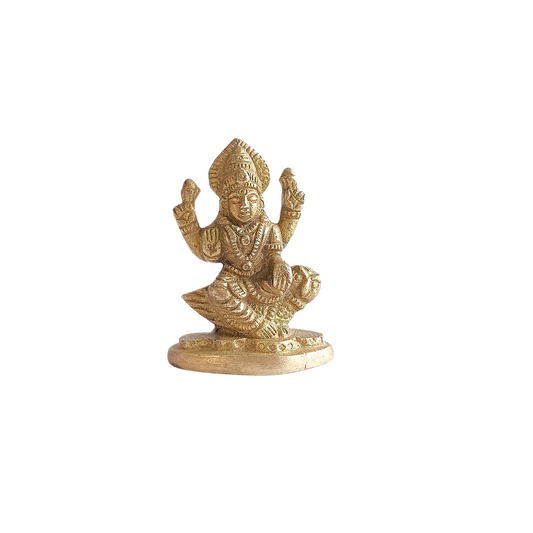 Laxmi Mata Brass (Pital) Murti - Lord Mahalakshmi Idol- Goddess Lakshmi Mata Statue - Lakshmi Devi Sculpture - Pital Murti (Brass) For Pooja, Decoration & Gifts