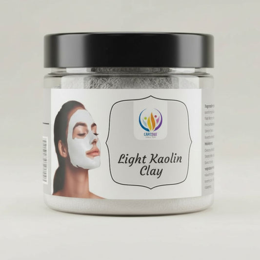 Light Kaolin Clay Powder | Face Pack For Deep Cleansing & Glowing Skin | Kaolin Clay For Acne, Blackheads & Oily Skin - 150 Gram