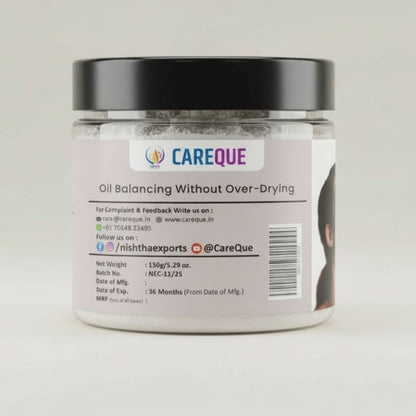 Light Kaolin Clay Powder | Face Pack For Deep Cleansing & Glowing Skin | Kaolin Clay For Acne, Blackheads & Oily Skin - 150 Gram