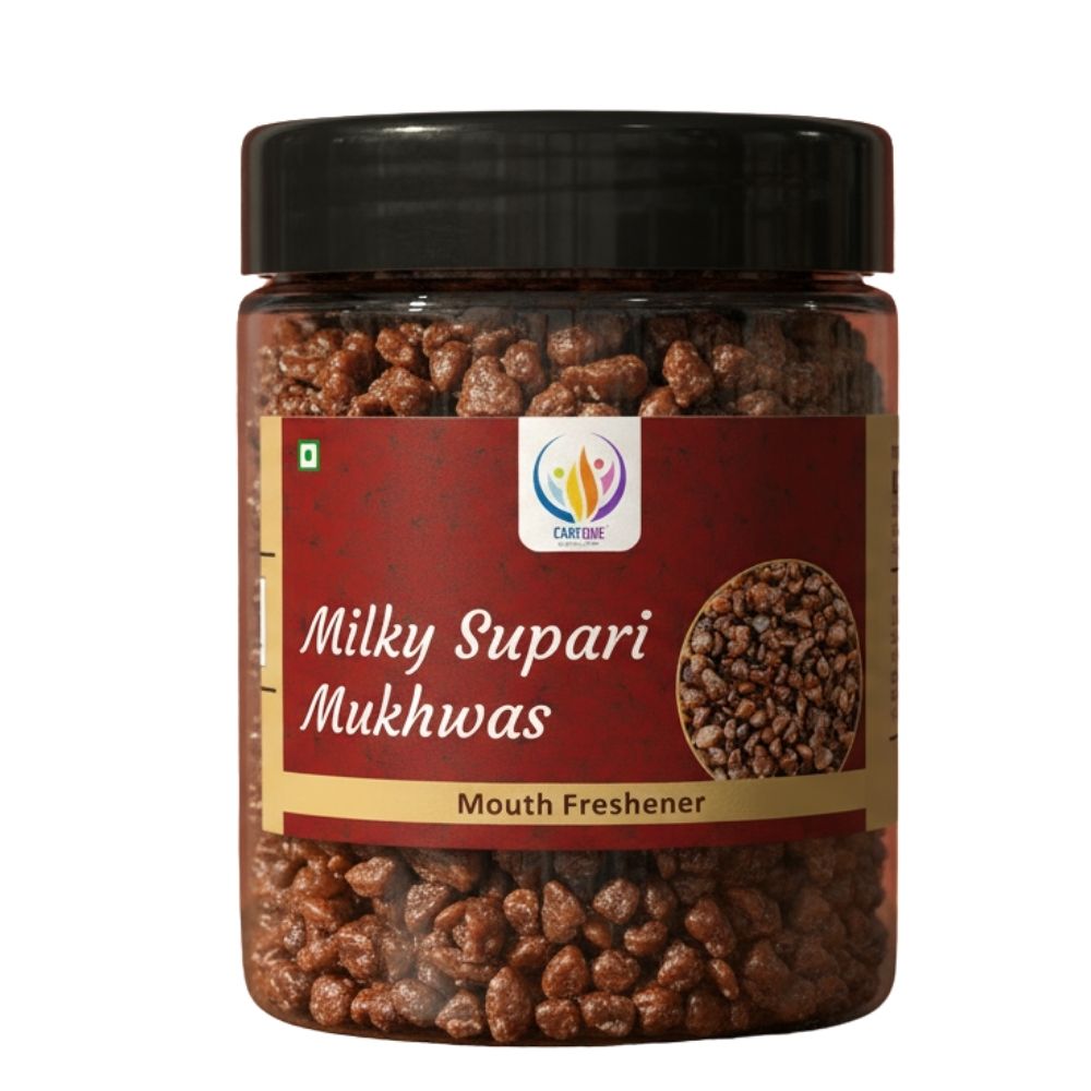 Milky Supari-Mukhwas Natural Fresh Mouth Freshener-Refreshment in Every Bite-Tasty & Delicious Mukhwas (200 Gram)