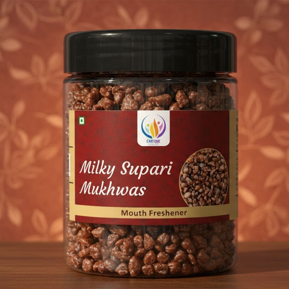 Milky Supari-Mukhwas Natural Fresh Mouth Freshener-Refreshment in Every Bite-Tasty & Delicious Mukhwas (200 Gram)