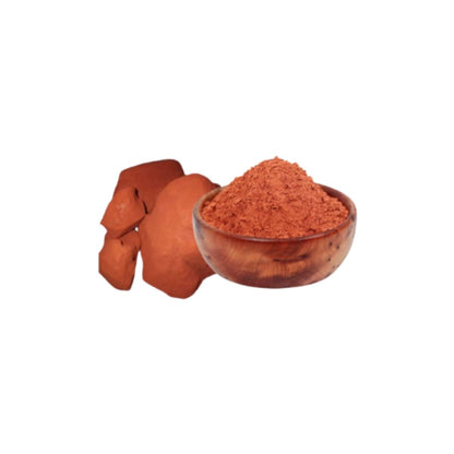 Moroccan Red Clay Powder | Natural Detox & Deep Pore Cleansing Face Mask | For Skin Brightening & Oil Control - 150 Gram