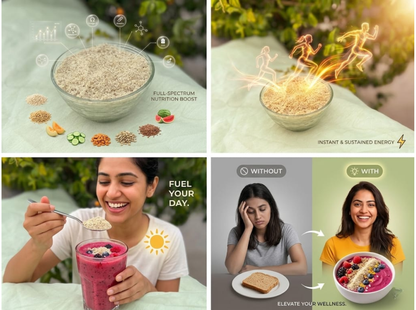 Careque 7 Seed Nutrition Powder | Energy Booster Powder | Plant-Based Seed Mix | No Added Sugar | Easy Daily Nutrition