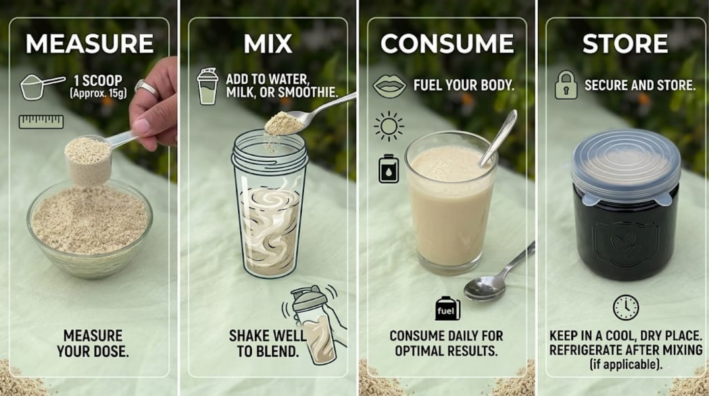 Careque 7 Seed Nutrition Powder | Energy Booster Powder | Plant-Based Seed Mix | No Added Sugar | Easy Daily Nutrition