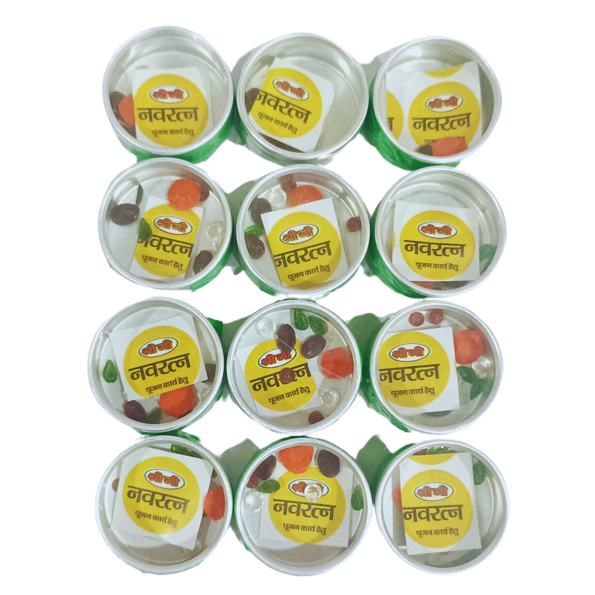 Shree Ji Pujan Mangal Navaratna for Pooja (12 Piece) Religious and Spiritual Product Pack of 1