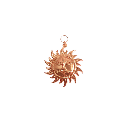 Copper Plated Vastu Dosh Surya Yantra-Positive Energy Flow-सूर्य नारायण यंत्र-Hanging Surya Narayana Yantra Size 3.9 Inches