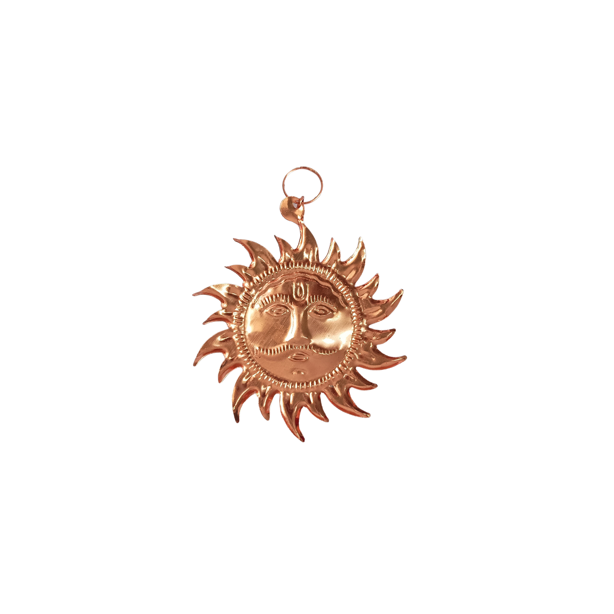 Copper Plated Vastu Dosh Surya Yantra-Positive Energy Flow-सूर्य नारायण यंत्र-Hanging Surya Narayana Yantra Size 3.9 Inches