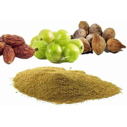 Triphala powder-Amla Bibhitaki Haritaki Powder-त्रिफला चूर्ण-Raw Herbs-Jadi Booti