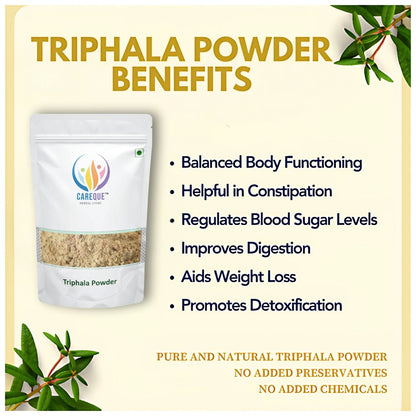 Triphala powder-Amla Bibhitaki Haritaki Powder-त्रिफला चूर्ण-Raw Herbs-Jadi Booti