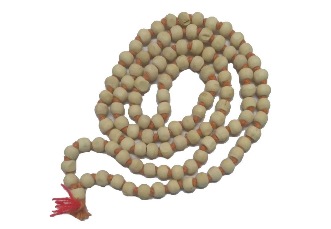 Tulsi Mala 108 Beads-Vrindavan Japa mala -Prayer & Yoga Garland for Lord Radha Krishna -Spiritual Jap Mala