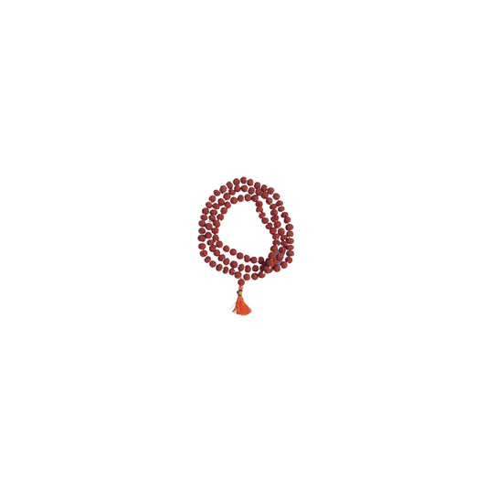 Rudraksha Mala 108 Beads-Divine Brown Rudraksha Mala-Japa Mala-Jaap Mala For Meditation And Yoga(No.1.5 )