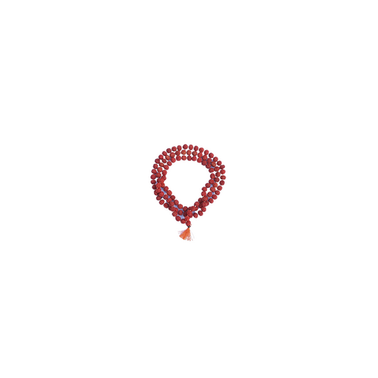 Rudraksha Mala 108 Beads-Divine Brown Rudraksha Mala-Japa Mala-Jaap Mala For Meditation And Yoga(No. 3.5)