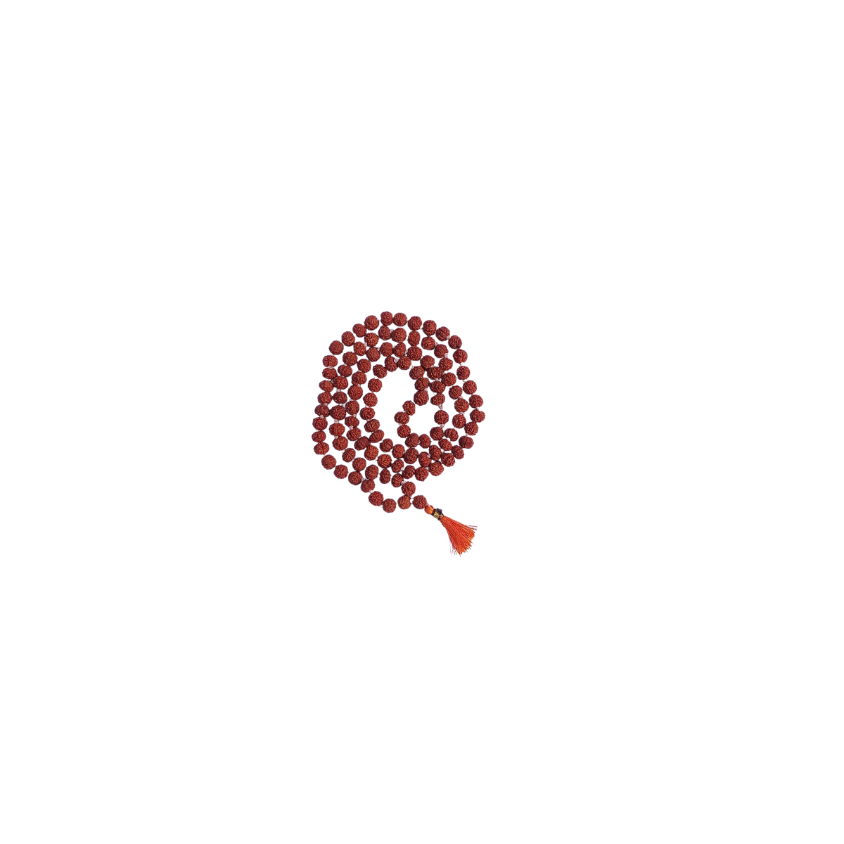 Rudraksha Mala 108 Beads-Divine Brown Rudraksha Mala-Japa Mala-Jaap Mala For Meditation And Yoga(No.1.5 )