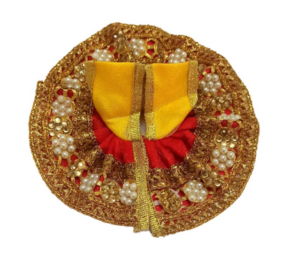 Laddu Gopal Dress -Ladoo Gopal Poshak-Krishna Dress- Kanhaiya Ji-Kanha Ji-Govinda-Thakur Ji-Bal Gopal-Mix Colors-Size: 2 No