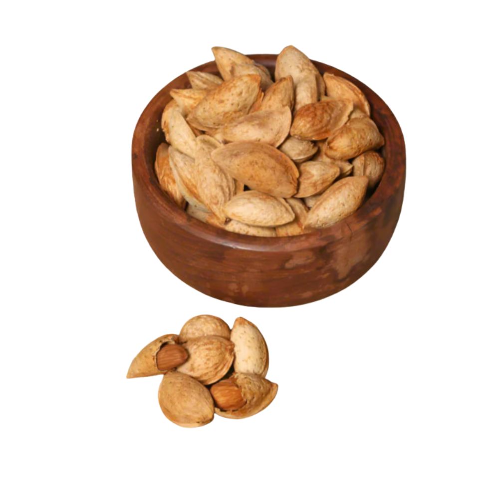 Kagji Badam-Kagzi Almond-Almonds With Shell-Prunus Dulcis-Exquisite and Delighted Dry Fruits-Jadi booti-Single herb