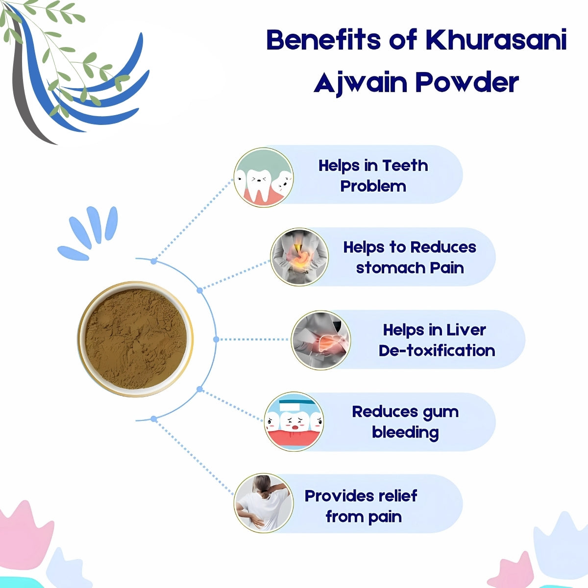 Khurasani Ajwain Seeds Powder-Parasika Yavani-खुरासानी अजवाइन पाउडर-Raw Herbs-Khurasani Ajwaain-Jadi Booti-Single Herbs